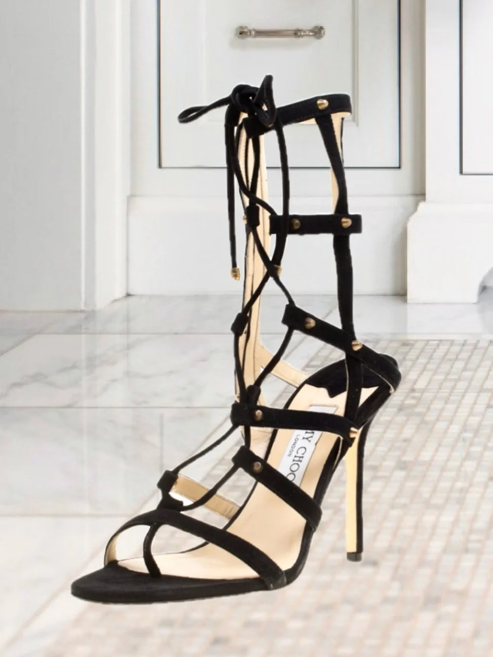AUTHENTIC JIMMY CHOO GLADIATOR HEELS